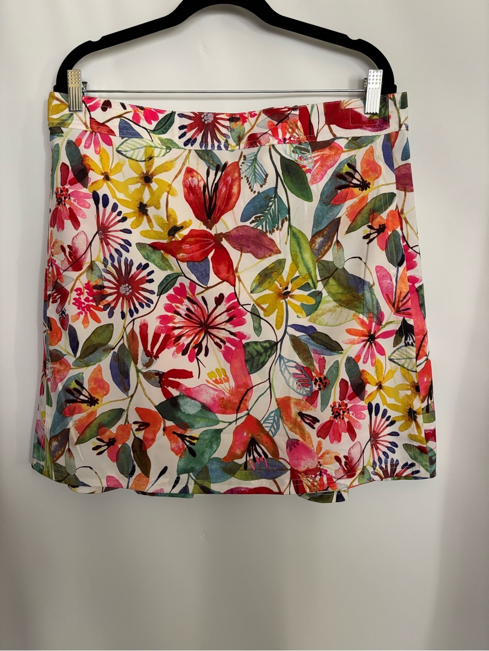 Rip Skirt Hawaiian Wrap A-Line Skirt Wildflower Size L